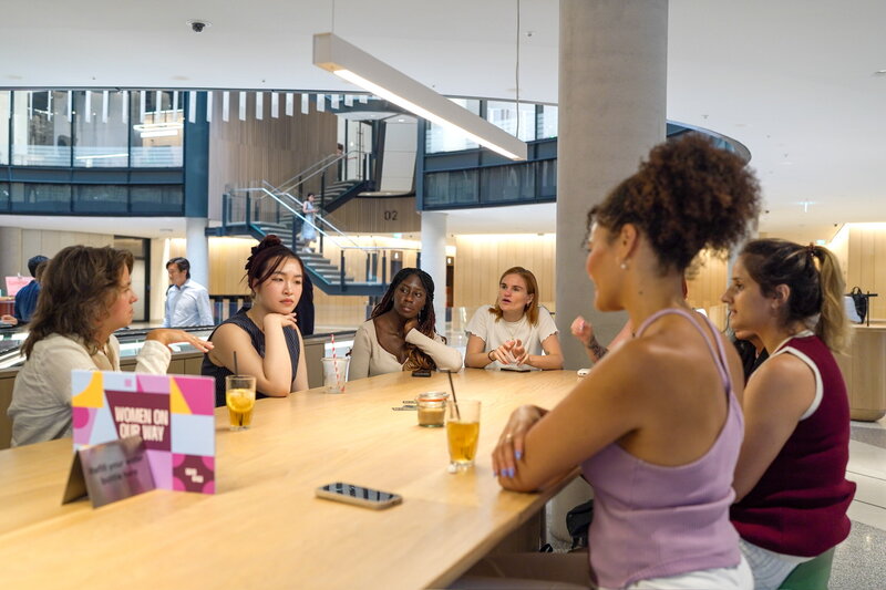 Women attending a career pivoting event