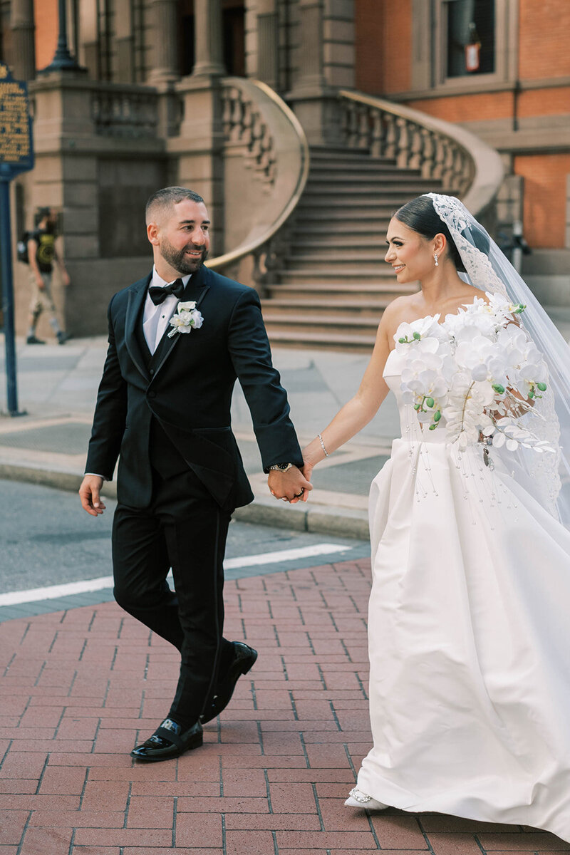 Elegant and epic summer at a Palatial Ballroom with European Ambiance | Ballroom at the Ben | Philadelphia PA | Denise Marie Photography | Editorial Wedding Photographer based in Philadelphia PA