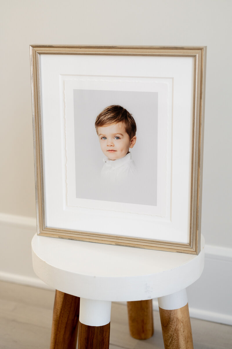 Framed heirloom portrait by Worth Capturing photography