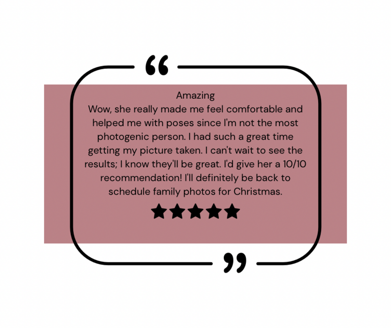 Petal & Pine Photography client review