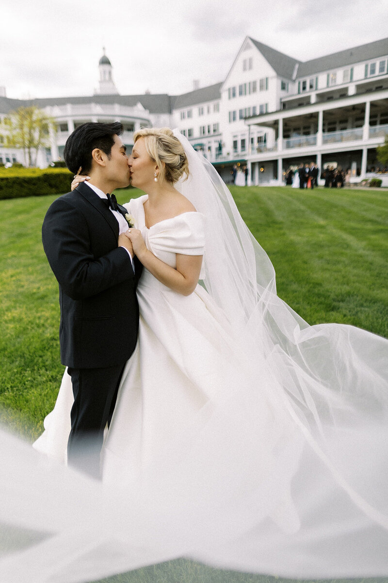 Wedding Ceremony First Kiss