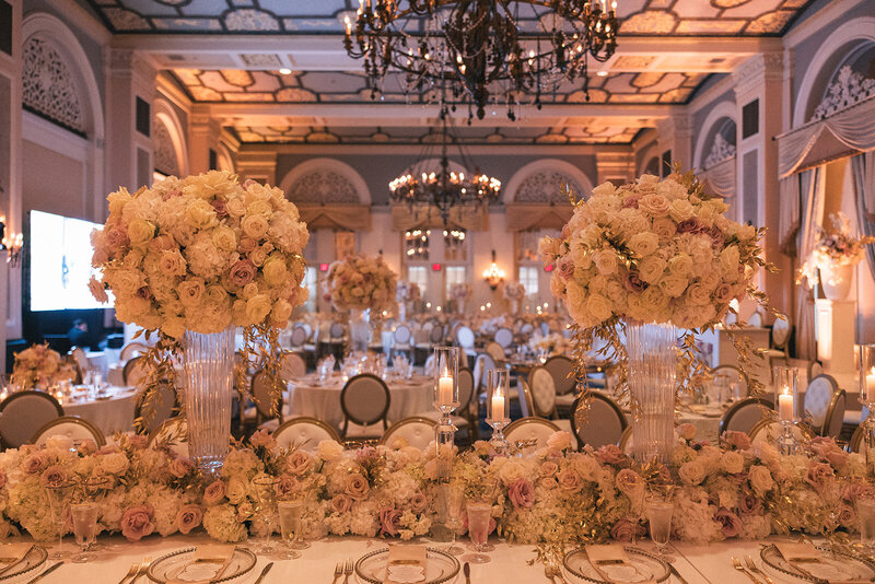 Fairmont flower table shot