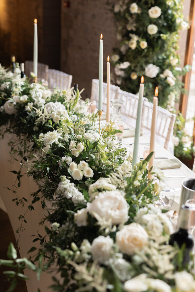 Top table flowers Dorset 1