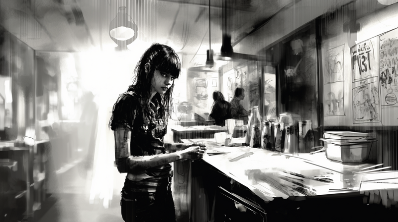 nick0079_a_female_punk_rocker_with_goth_bangs_haircut_in_a_wait_3d8c81dc-1405-4cbc-a780-e90129960078