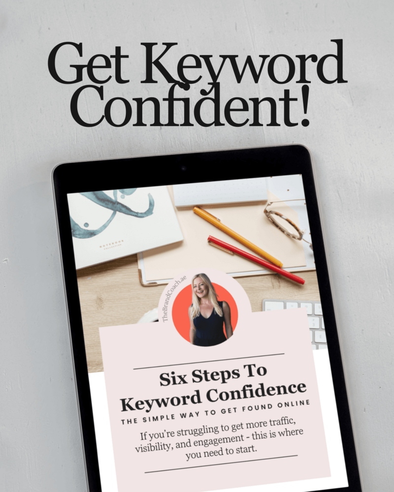 SEO keyword research freebie | increase site traffic | seo keyword research | The Brand Coach | Kelly Allison | Marketing Coach | Marketing Consultant | Dubai | UAE
