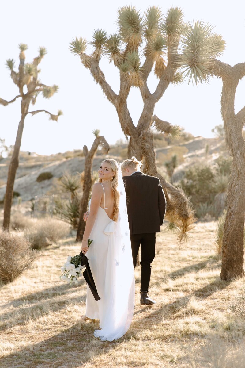 A wedding at Joshua Tree National Park in California.