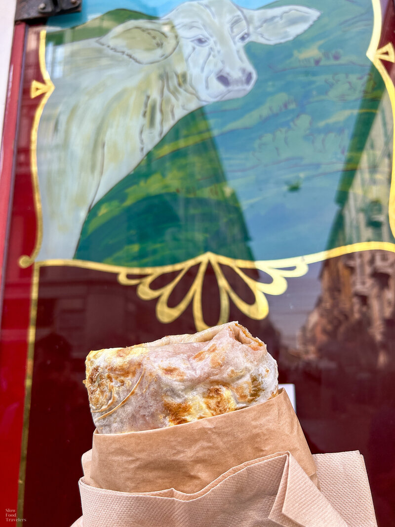 Crepe at Ravioleria Sarpi in Milan, Italy