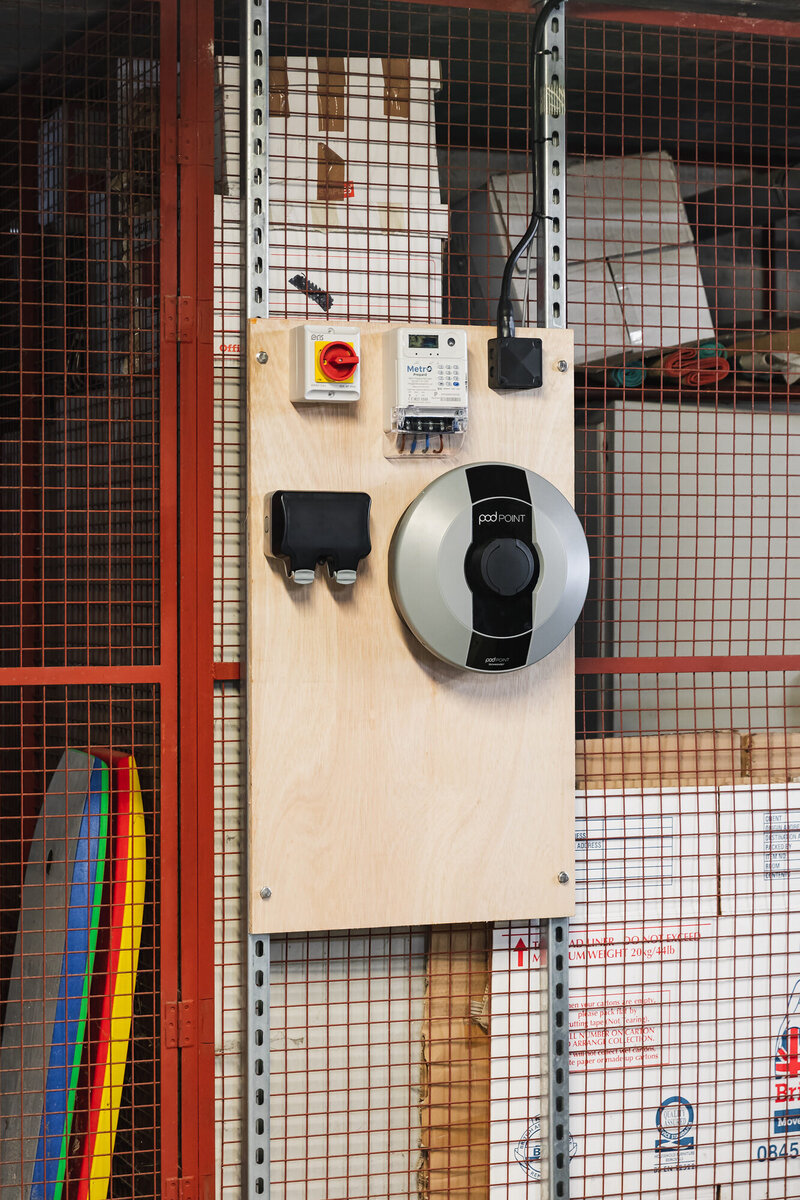 Electrical Control Panel on Gridded gate