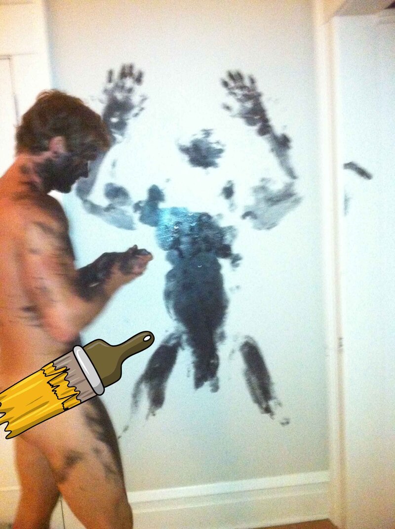 Brent Ray Fraser - My first body art wall mural 2007 - 2
