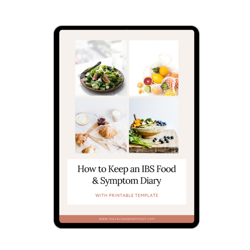 front cover of how to keep an IBS food and symptom diary