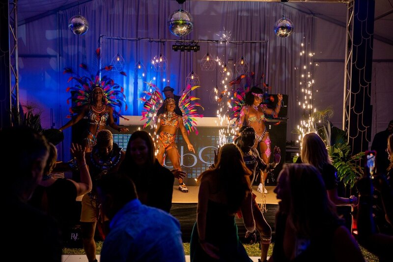 Dancers performing on a stage