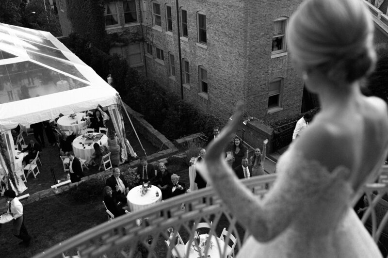 Aerial View of Wedding at Woodrow Wilson House