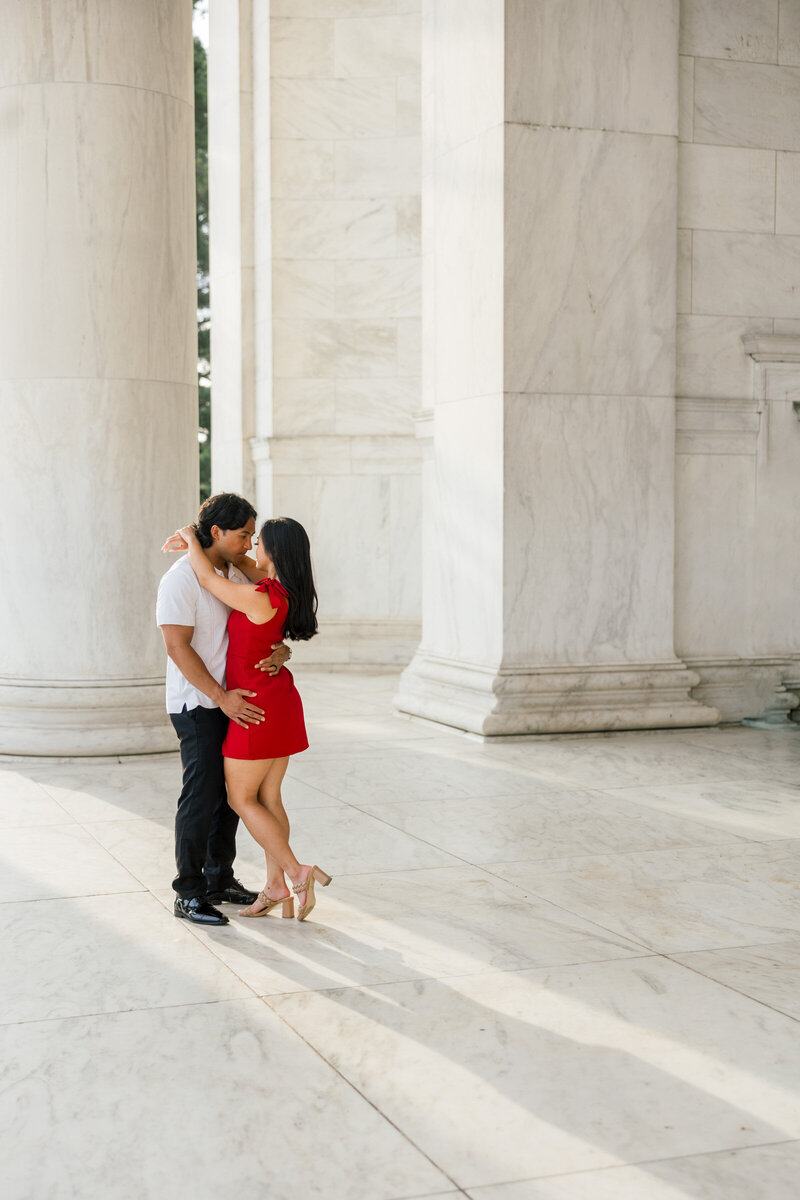 bride and groom walking