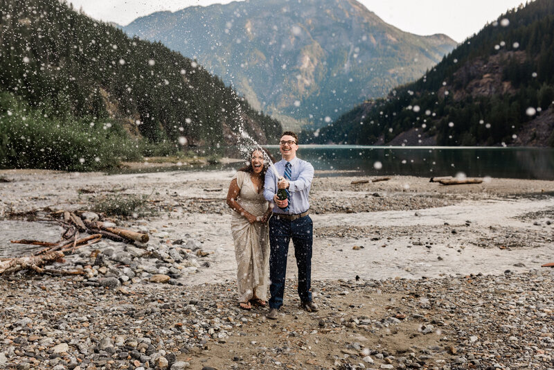 North Cascades Diablo Lake Elopement Photographer | Megan Montalvo
