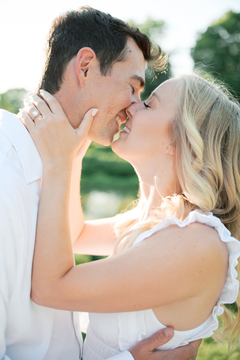 couple about to kiss