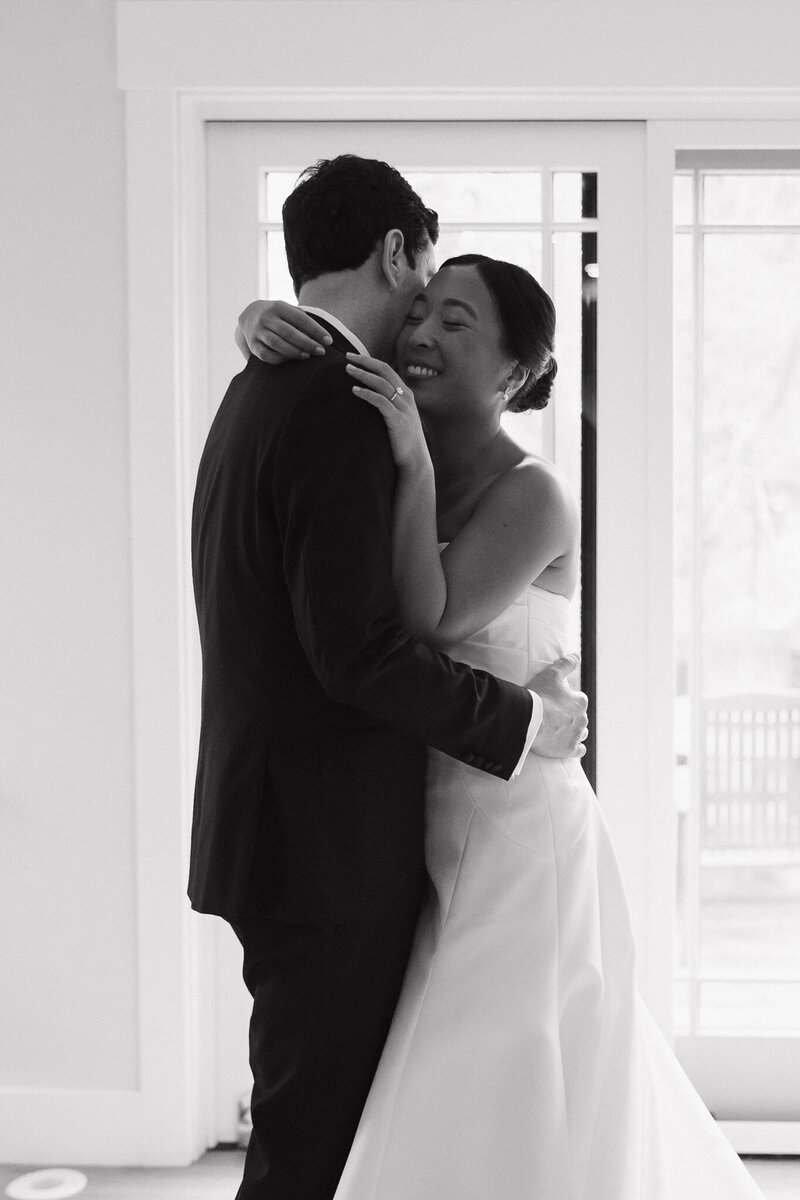 Vermont Wedding Photographers | Sincerely Liz Photography Documentary Wedding, Engagement, Elopement, Maternity and Newborn Photographer in New England | Bride and groom embrace