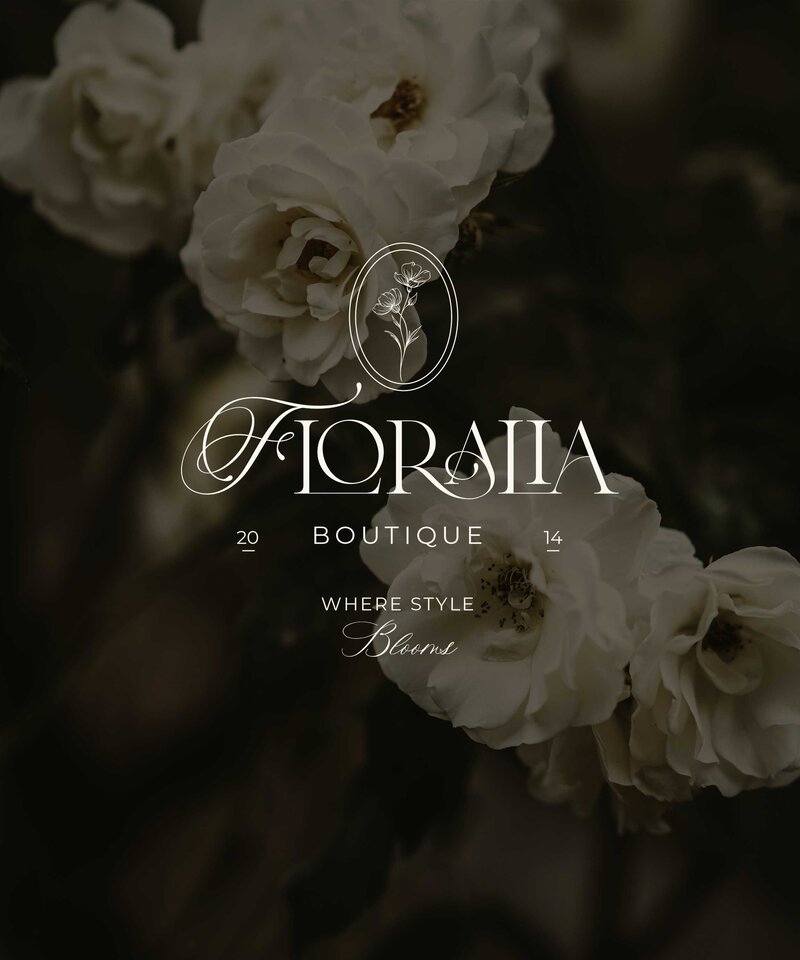 Hand Drawn Floral Logo and Branding