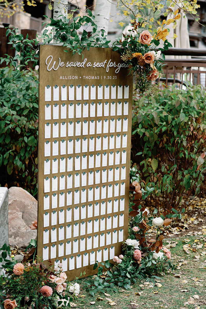 Fall Seating Board