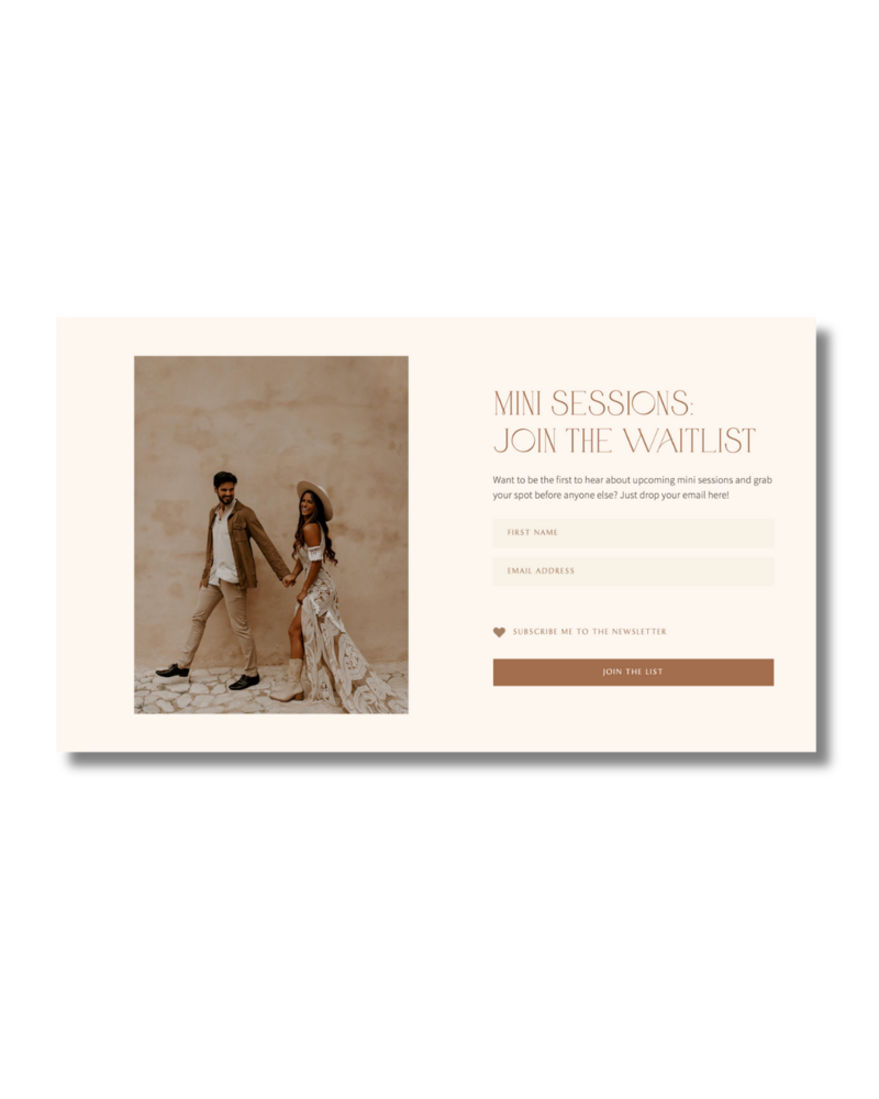 Boho Flodesk opt-in forms Honey Seed 3