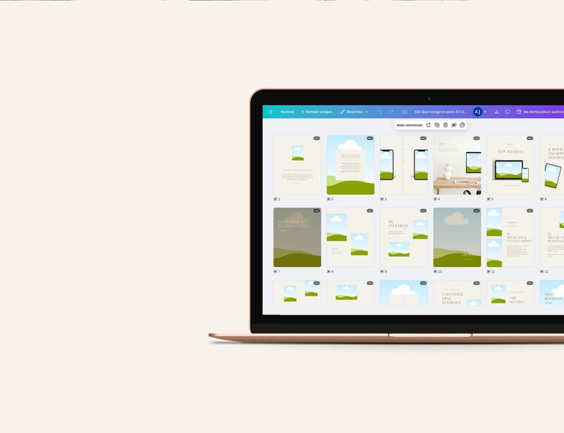 Elegant Instagram templates 4:5 Silk Skye 15