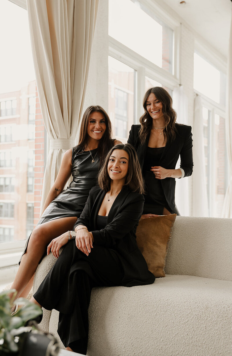 Group of women sitting on the couch