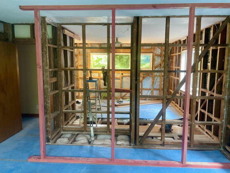 large internal home renovation