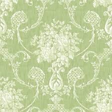 Wall paper decoration in green 