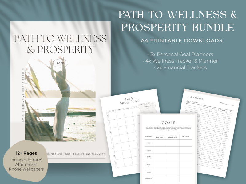 path to wellness and prosperity mockup