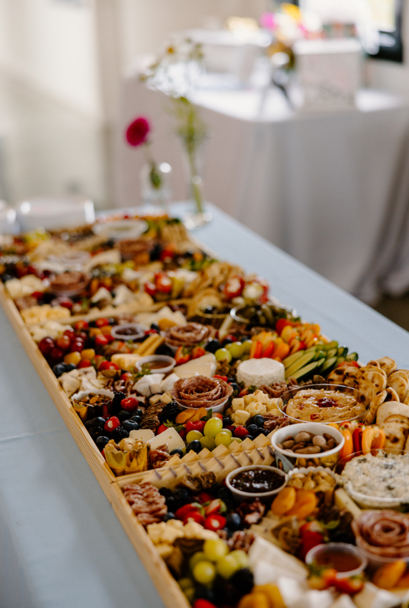 Indiana_Michigan_Wedding Planner_Lafayette_New Journey Farm_Reception_Wedding Decor_Food Spread