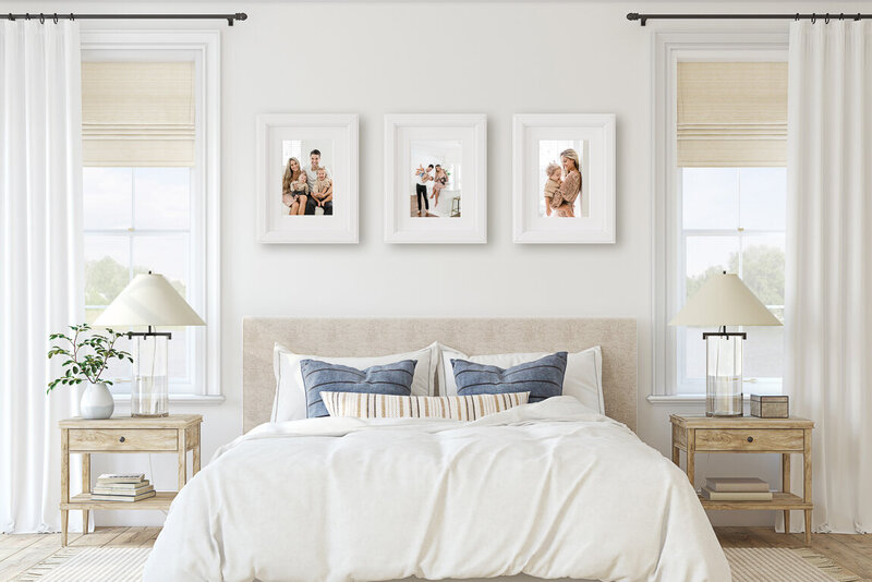 heirloom wall art in the home by Orlando family photographer