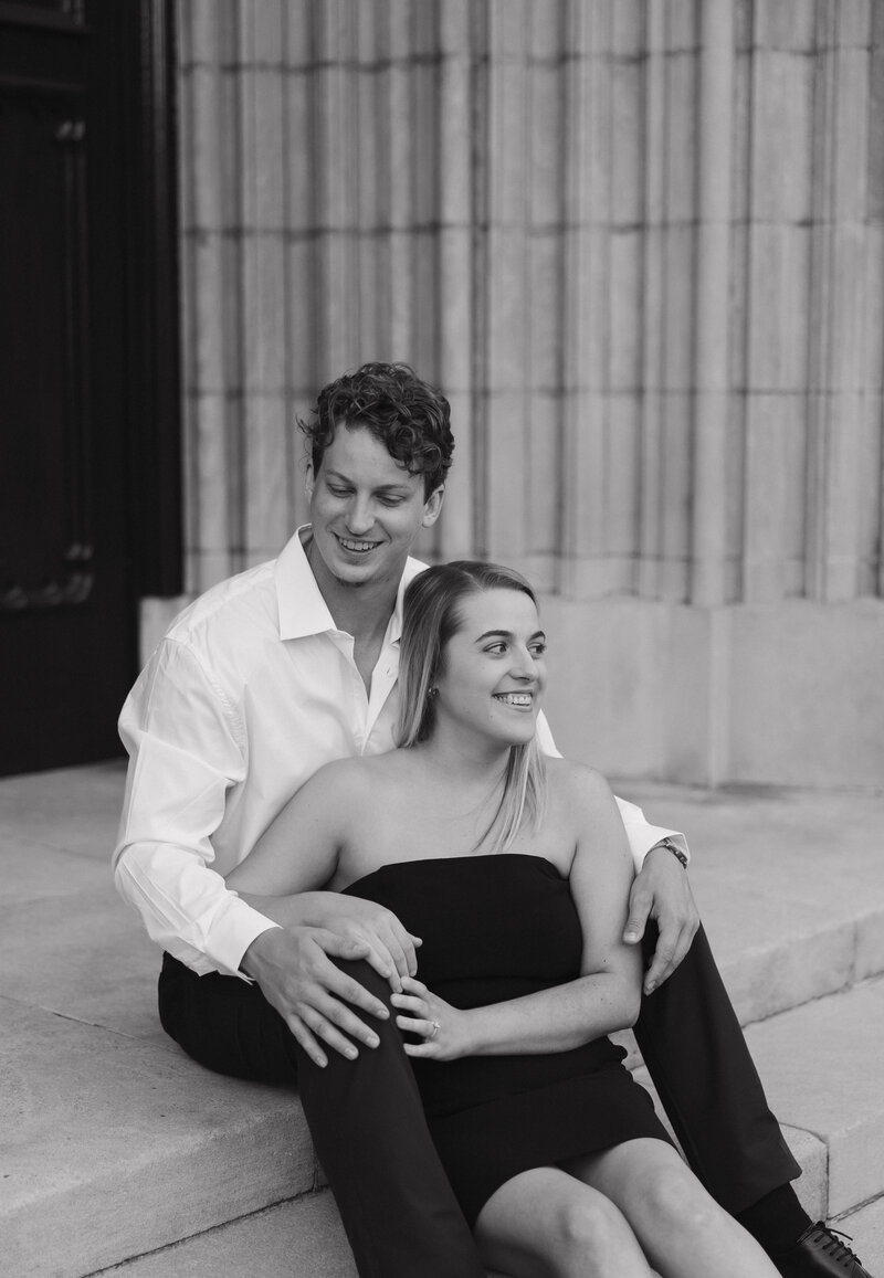 luxury engagement pictures at highland park in Birmingham, Alabama