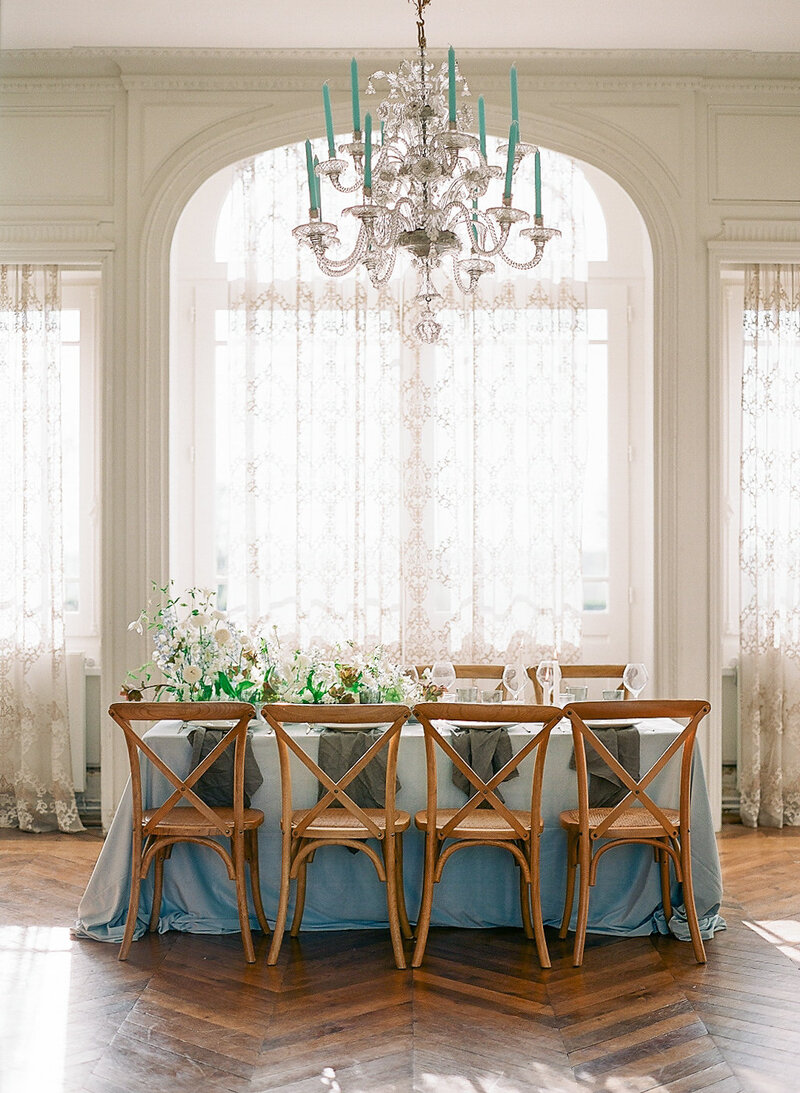 French-estate-blue-wedding-reception-decor-Stephanie-Brauer