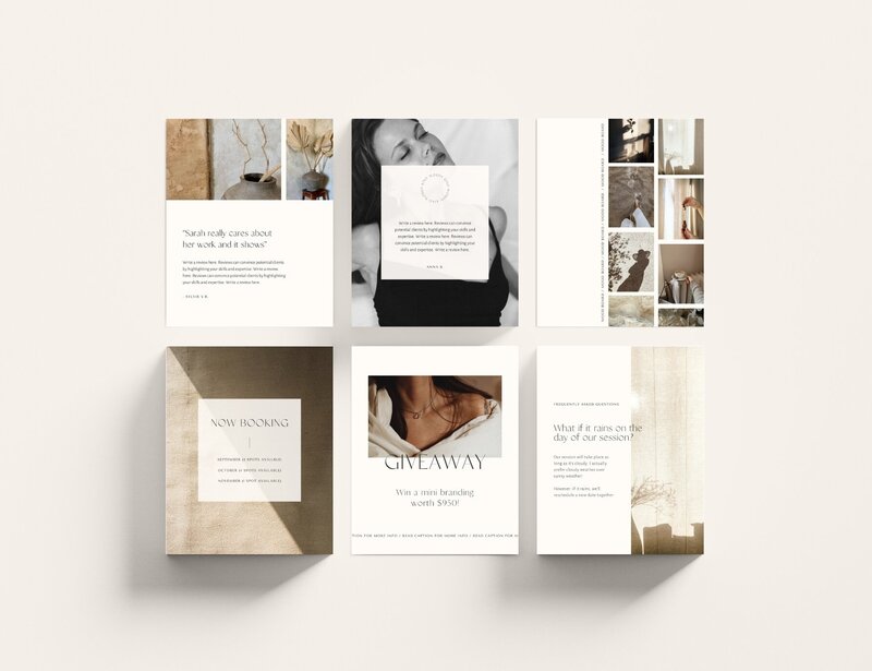 Minimal Instagram templates Wabi Sabi 2