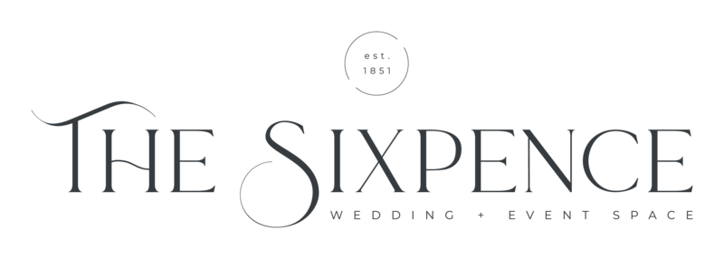 The Sixpence wedding event space logo