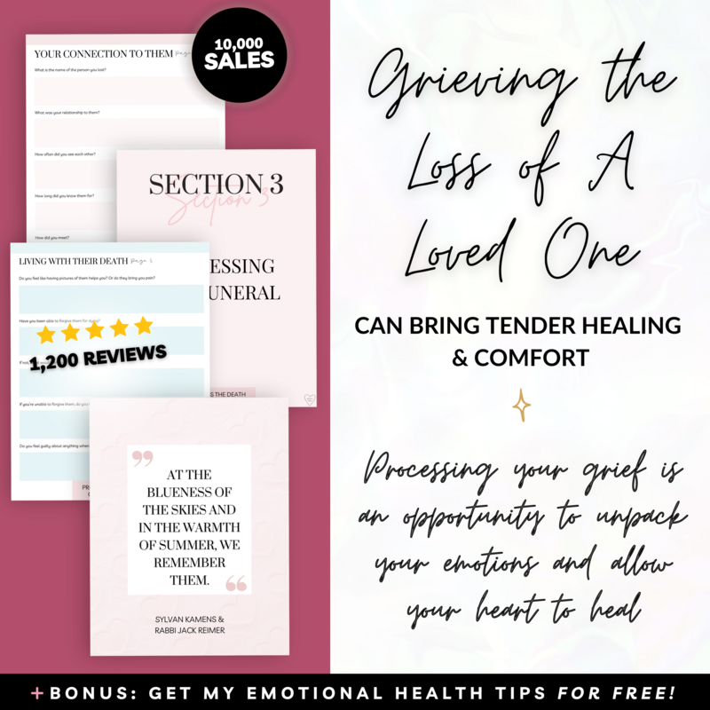 Grieving the Death of A Loved One can be a healing experience