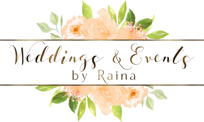 Floral logo for weddings & events by raina