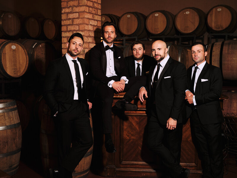 Potomac Winery Wedding Groomsman