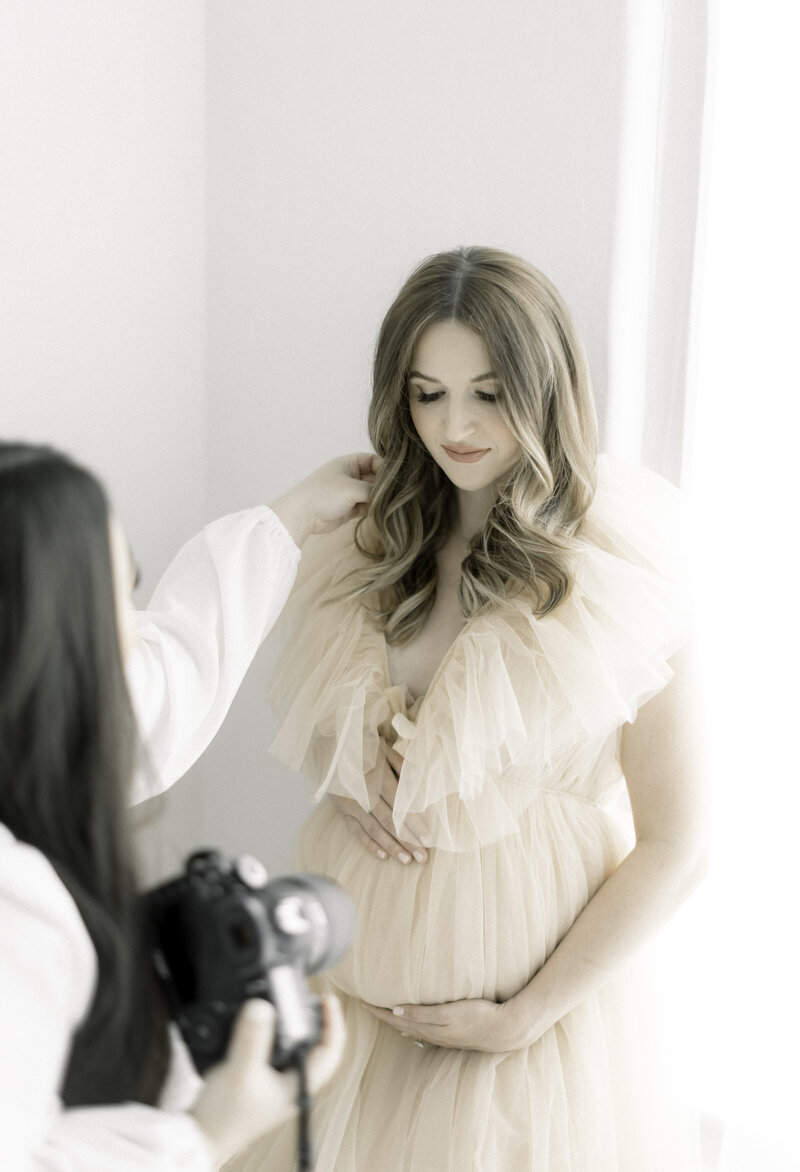 Hair and Makeup for a Maternity Session with Miss Rose Photography, a  Las Vegas Maternity and Newborn Photographer