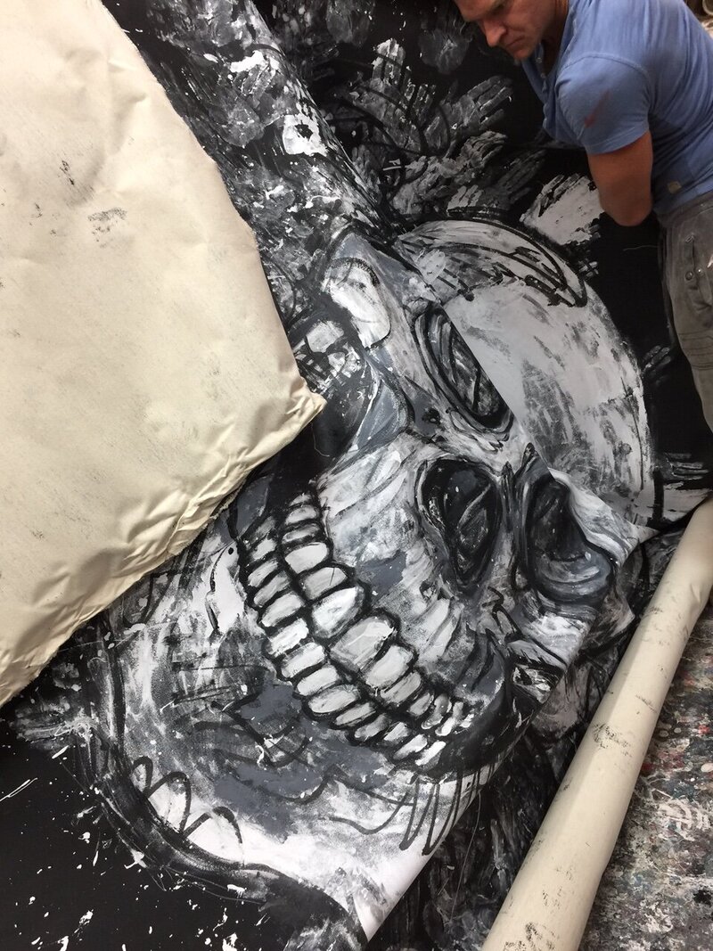 Large Skull Canvas 2017