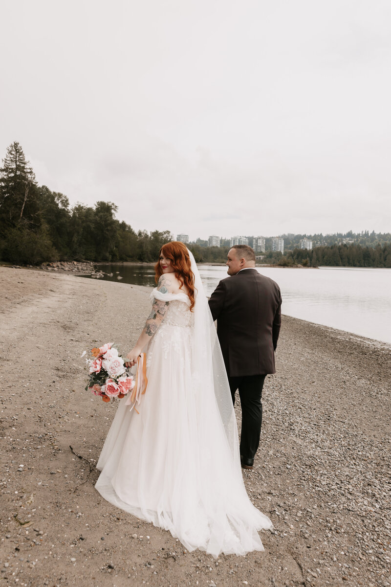 70s theme wedding in Port Moody, BC
