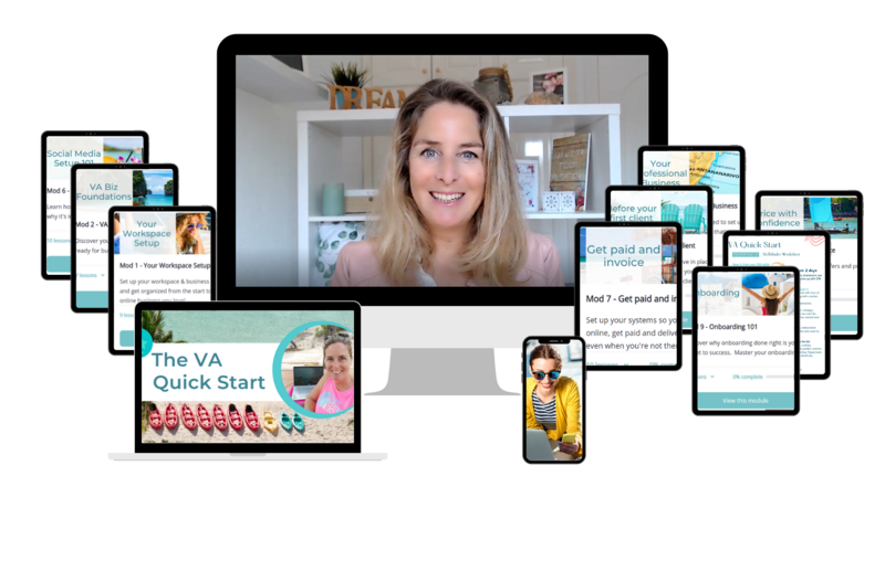 Start your successful virtual assistant business in just a few weeks.  Fit it into your busy schedule, even if you're still working or taking care of your - small - kids.