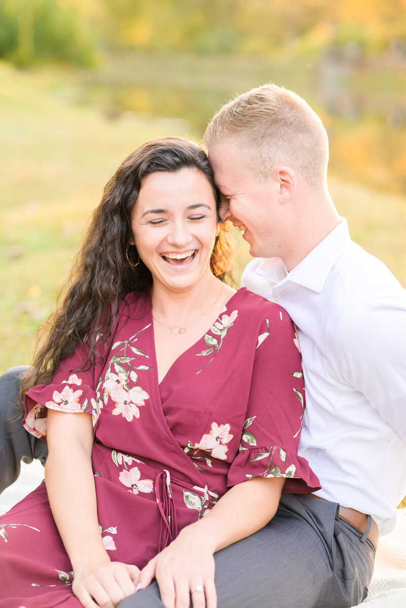 Fall Holcomb Gardens Engagement Session