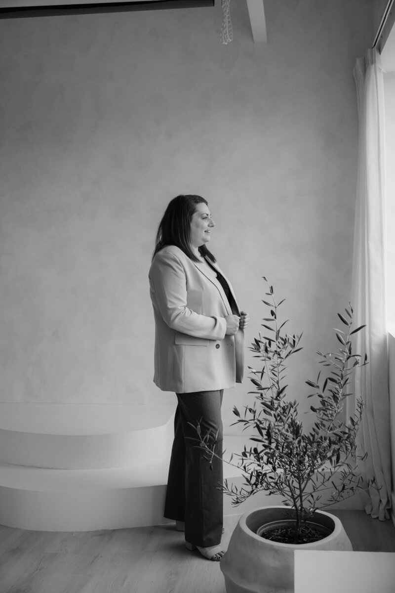Portrait of Ottawa wedding and portrait photographer Stacy Kenopic, captured in natural light for personal branding