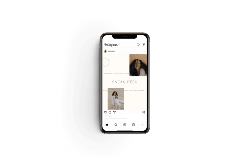 Minimalistische Instagram post templates