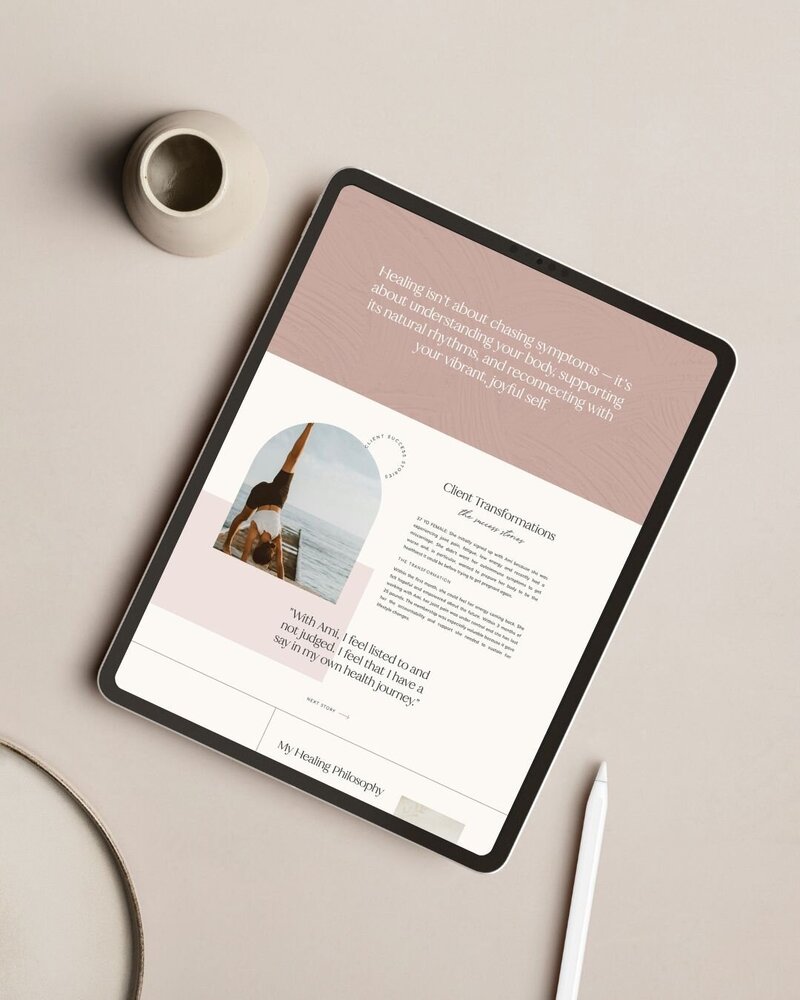 website redesign for functional medicine