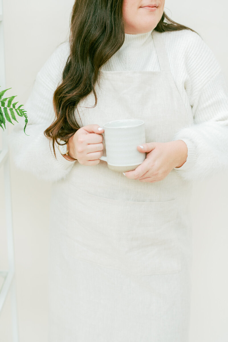 Chef with coffee cup