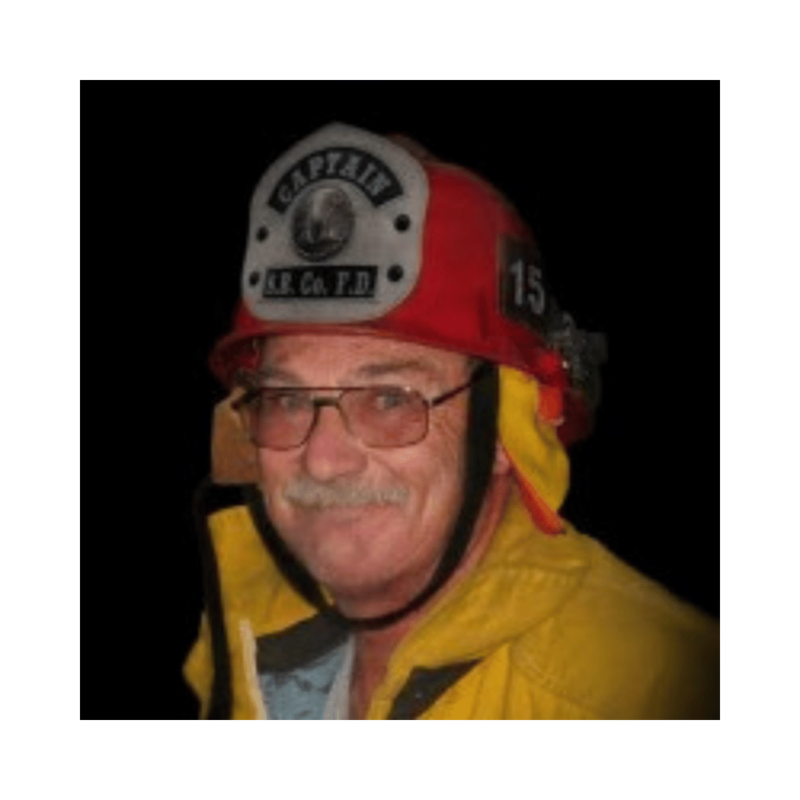 Portrait of Captain Vance Tomaselli, firefighter honored by Local 935 Pipes and Drums.