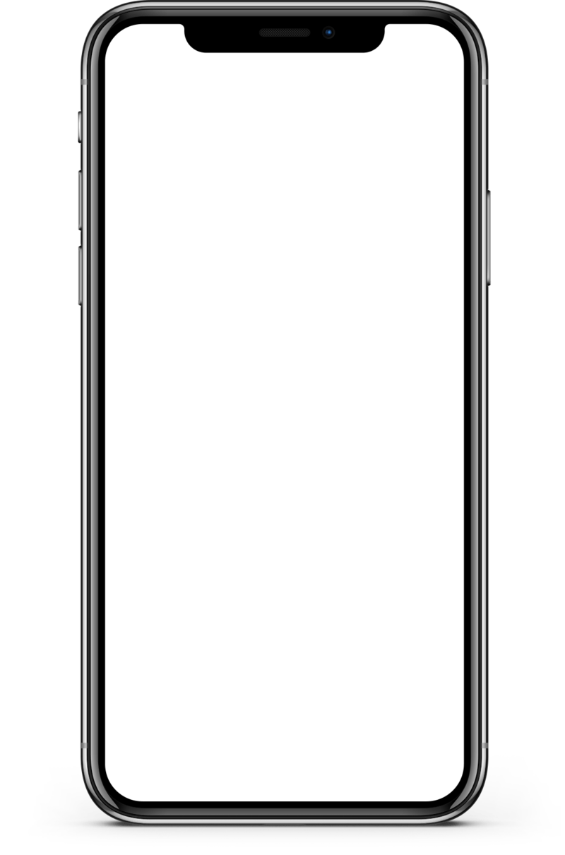 Mockup outline of an Apple iphone