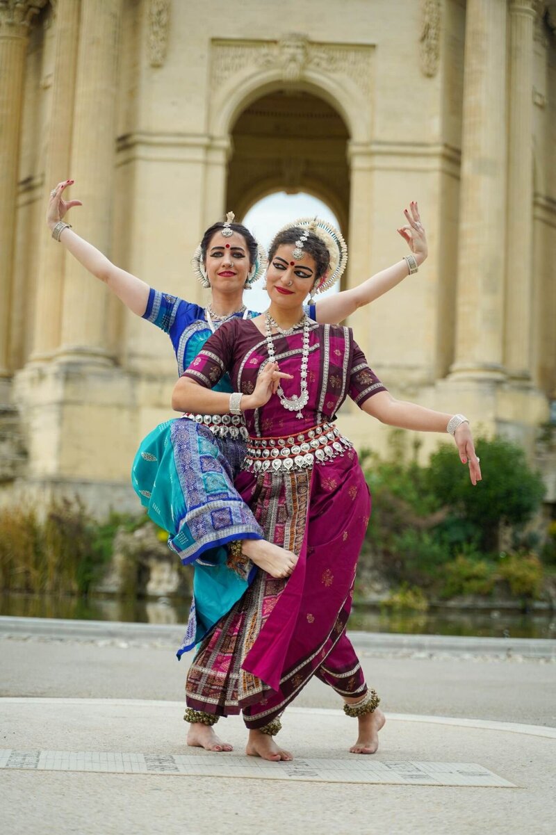 Odissi student and teacher