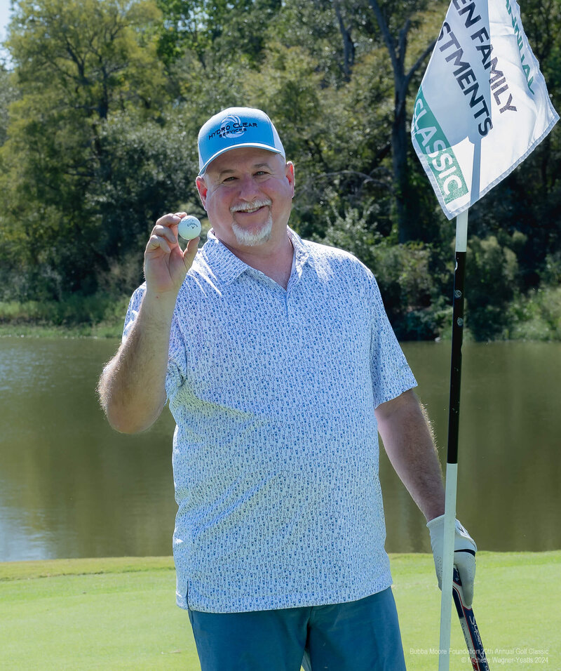 Local business sponsors displayed at Bubba Moore Foundation golf fundraiser
